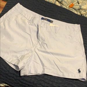 Polo shorts light blue size 14